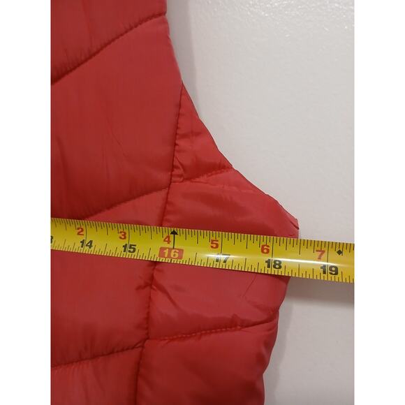 SO Puffer Vest Jrs Sz 18 Bright Pink Quilted Gorpcore Layer Sporty Barbiecore - Picture 7 of 11